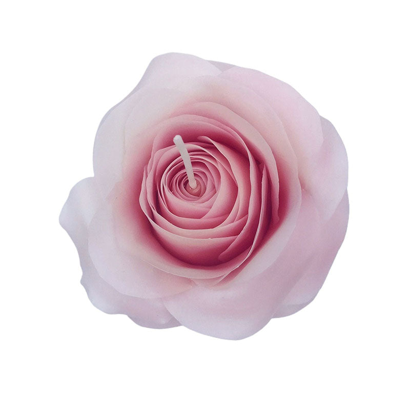 Bougie de pétale de rose de cire d’abeille pure fabriquée à la main